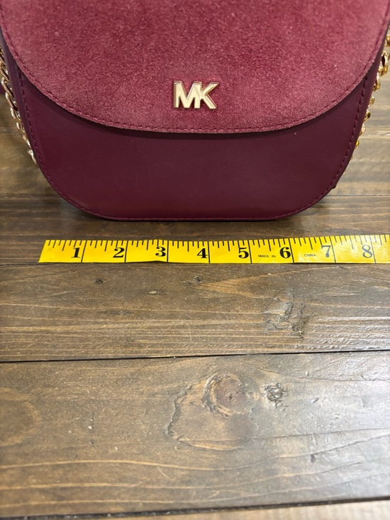 Michael Kors Mott Leather and Suede Saddle Bag - Picture 8 of 13